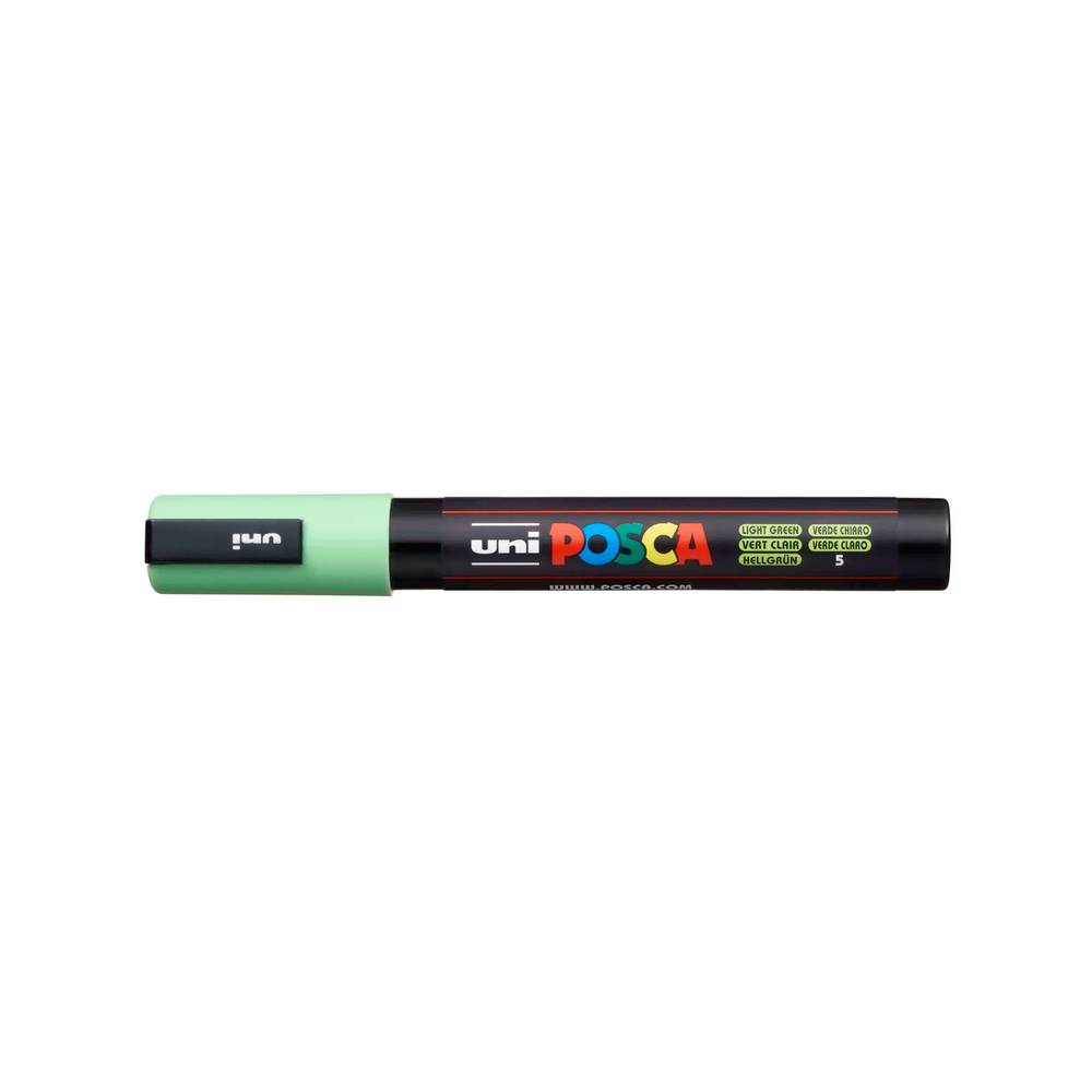 Uni Marker PC-5M Vert clair pointe ronde moyenne