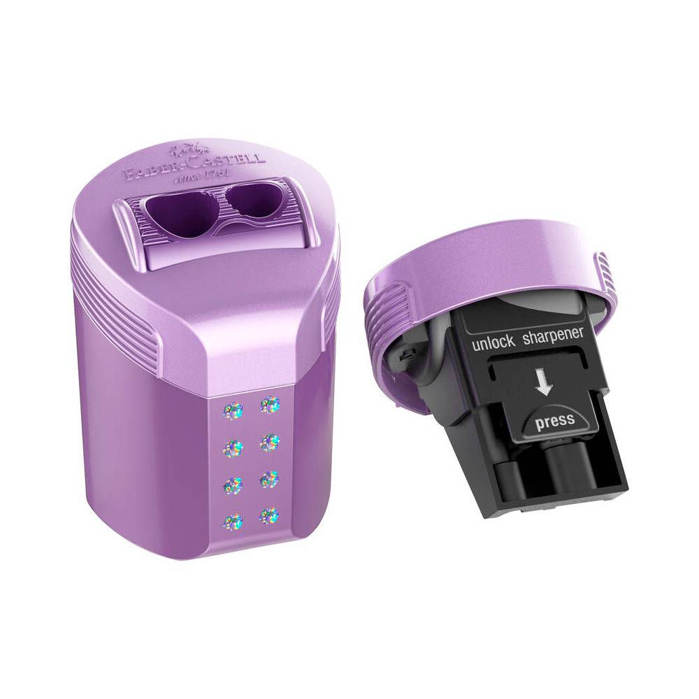 Doppelspitzer RollOn Sparkle Violett Metallic