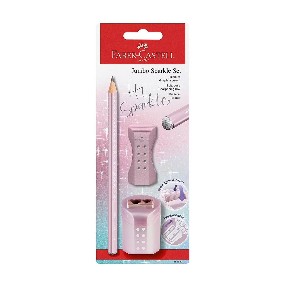 Ensemble Jumbo Sparkle de crayons 3 pièces complet Ocean Metallic