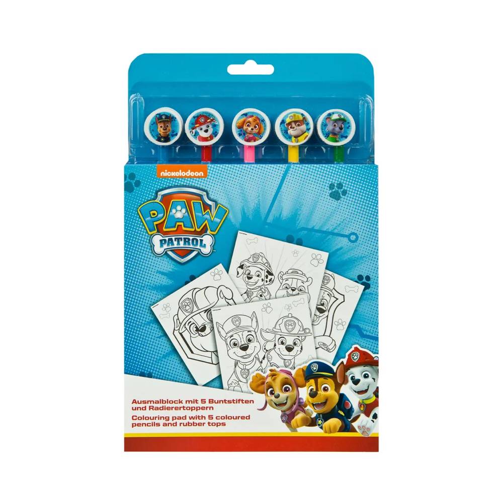Undercover Paw Patrol Ausmalblock mit Buntstiften | MeinStift