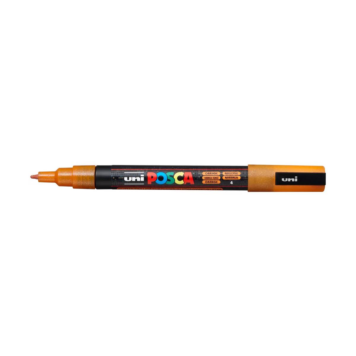 Uni Marker PC-3M Glitzer Orange feine Rundspitze