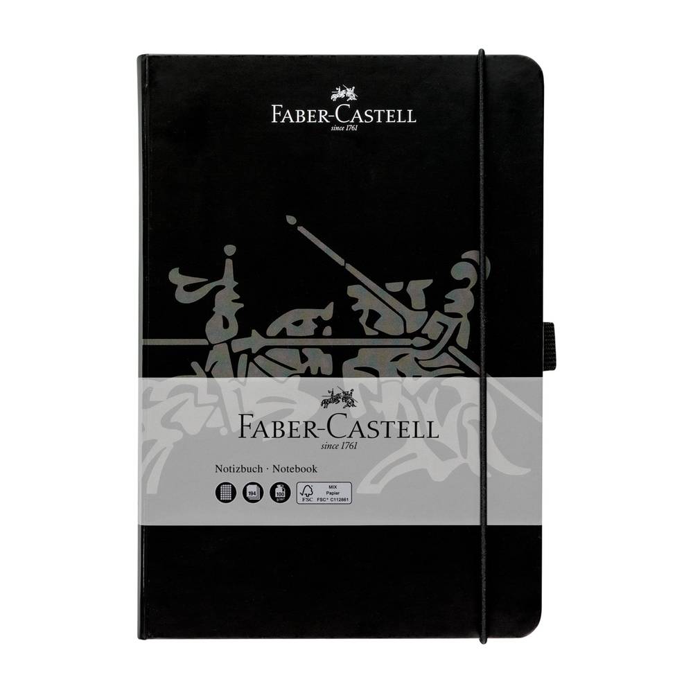 Carnet à carreaux noir A5