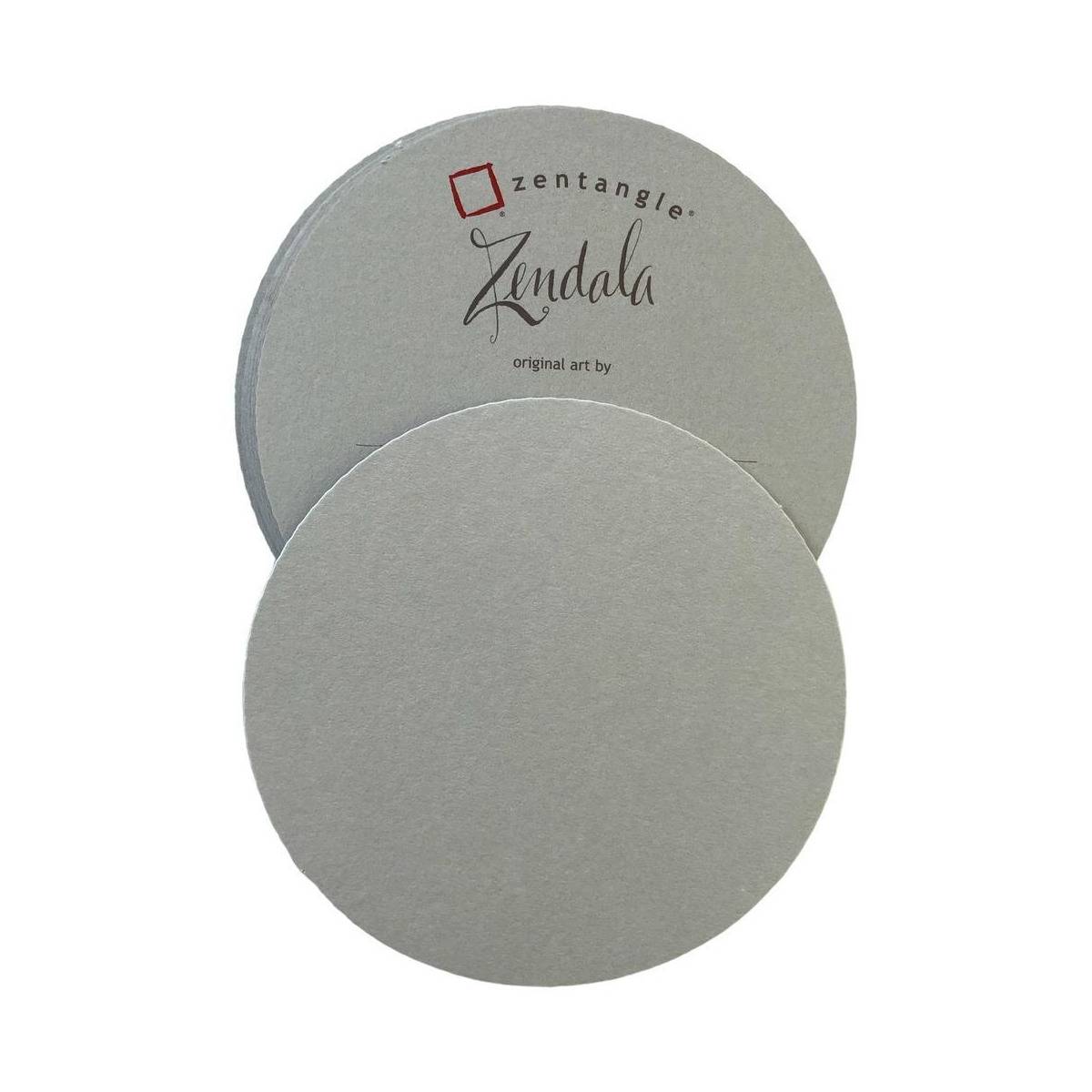 Zentangle Kacheln Zendala Tiles 21 Stück Grau rund | MeinStift