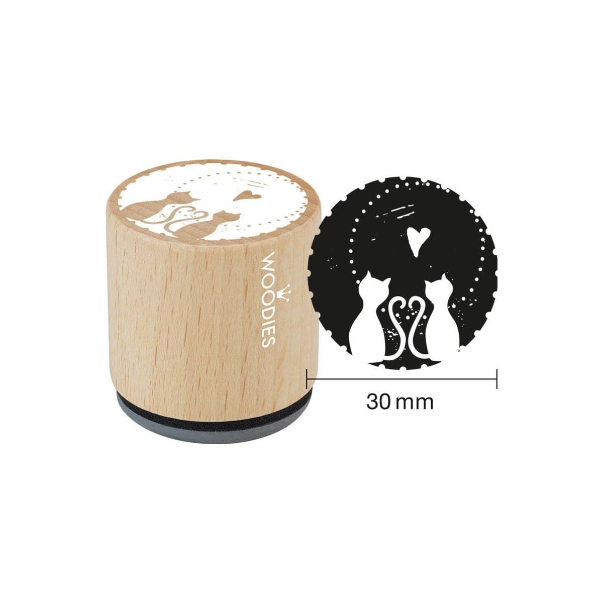 Colop - Woodies Motif Tampons Chats