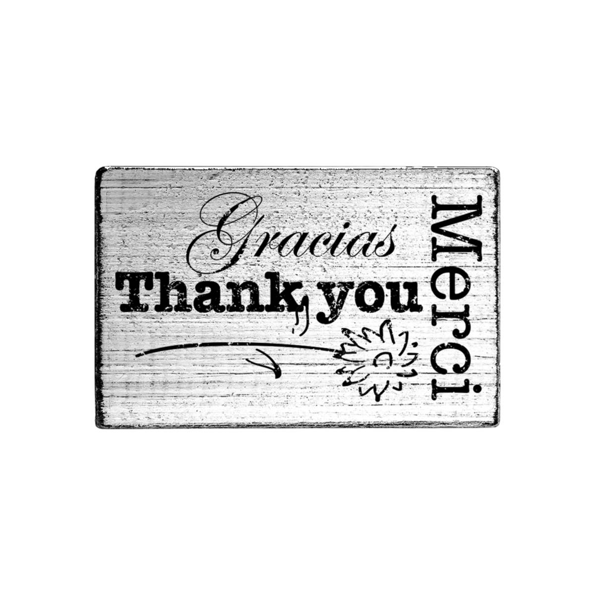 Colop - Vintage Motivstempel Merci Thank you Gracias