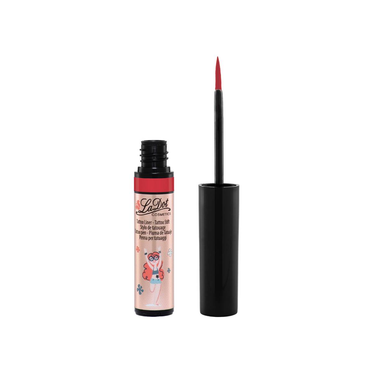 Colop - LaDot stylo tatouage eyeliner rouge temporaire