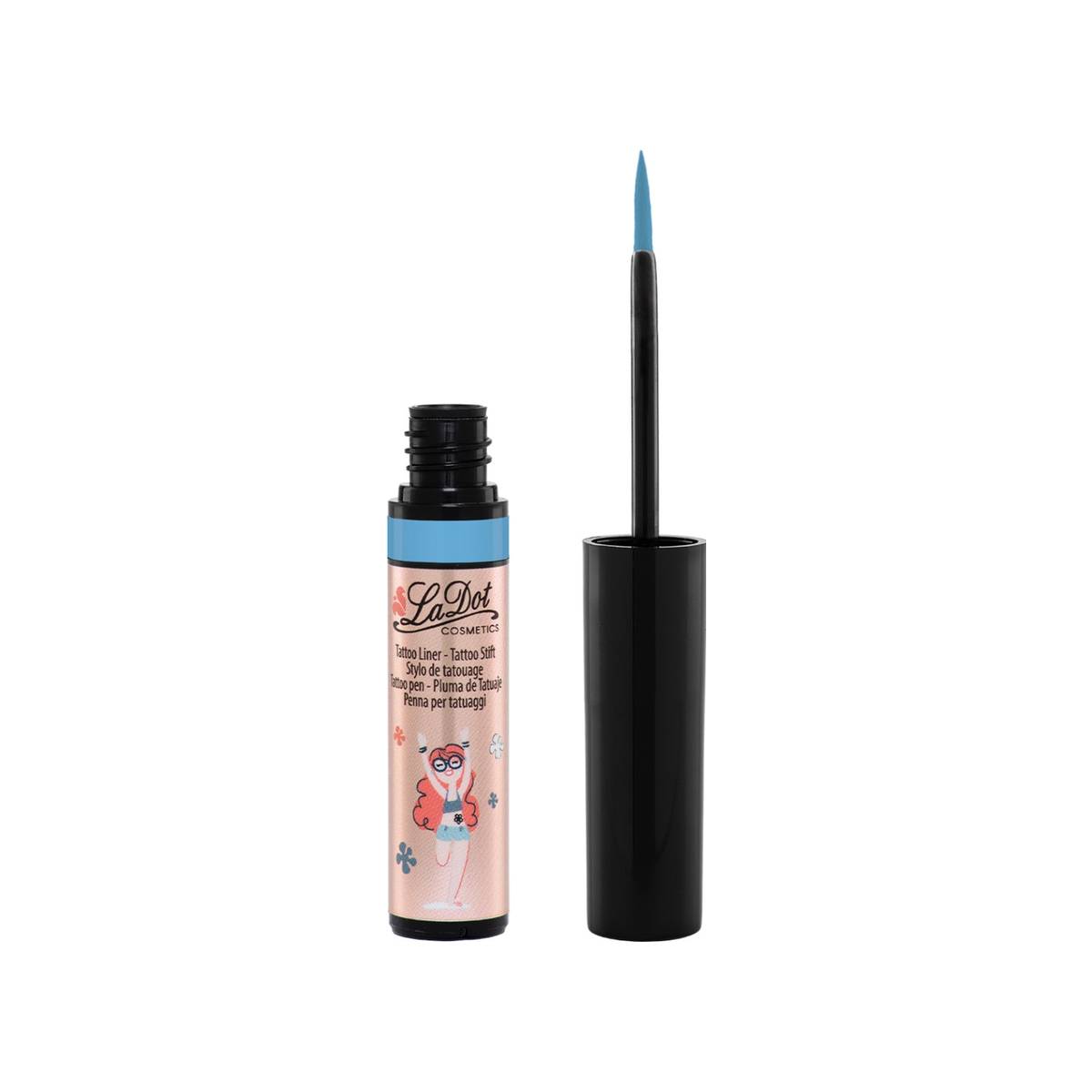 LaDot Stylo tatouage Liner temporaire bleu clair