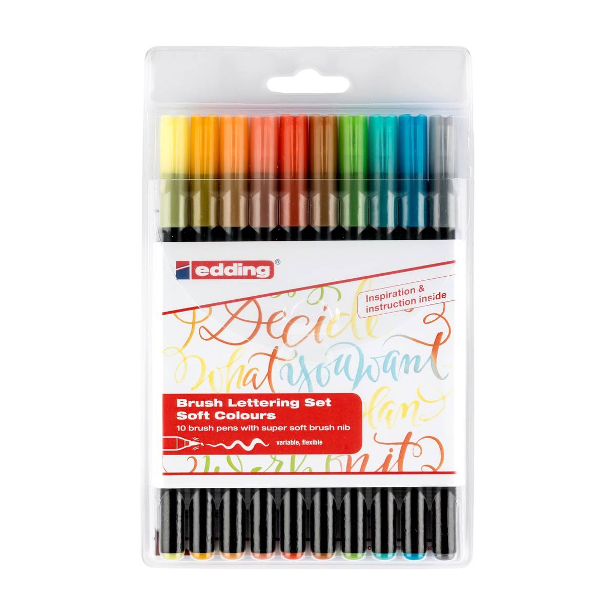 Edding - Brush Lettering Set Softcolour 10-teilig