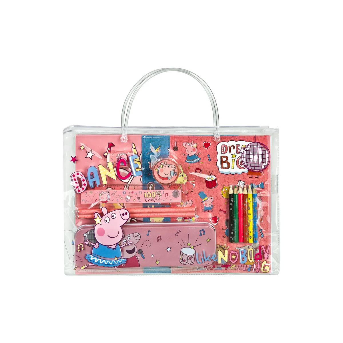 Trousse de dessin en PVC Peppa Pig Peppa Wutz 19 pièces