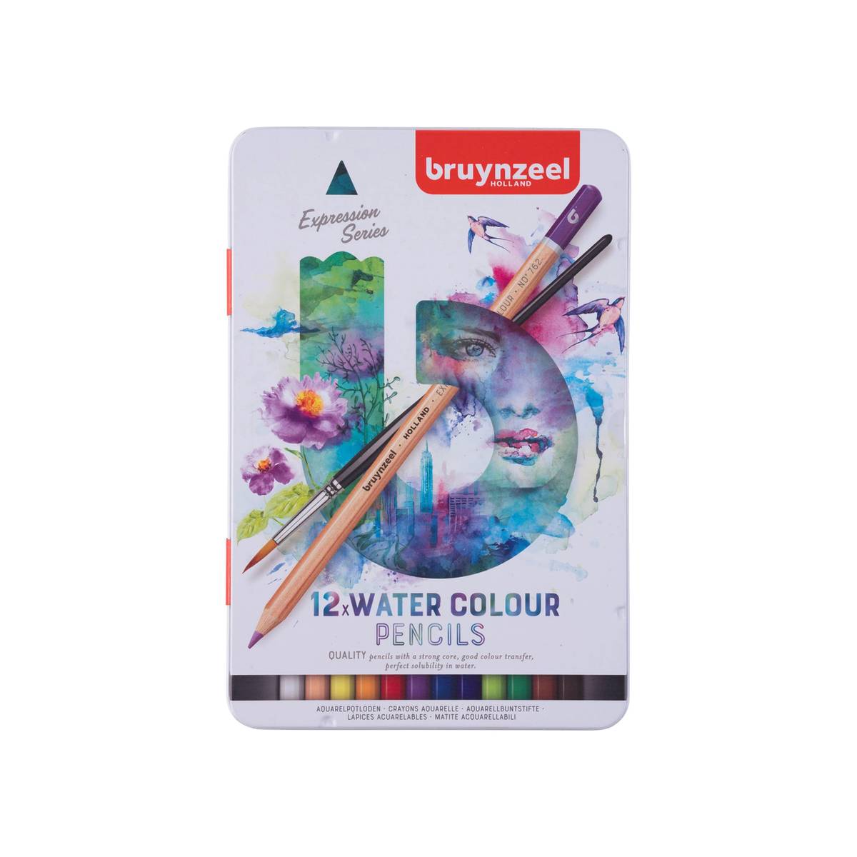 Set de 12 crayons aquarellables