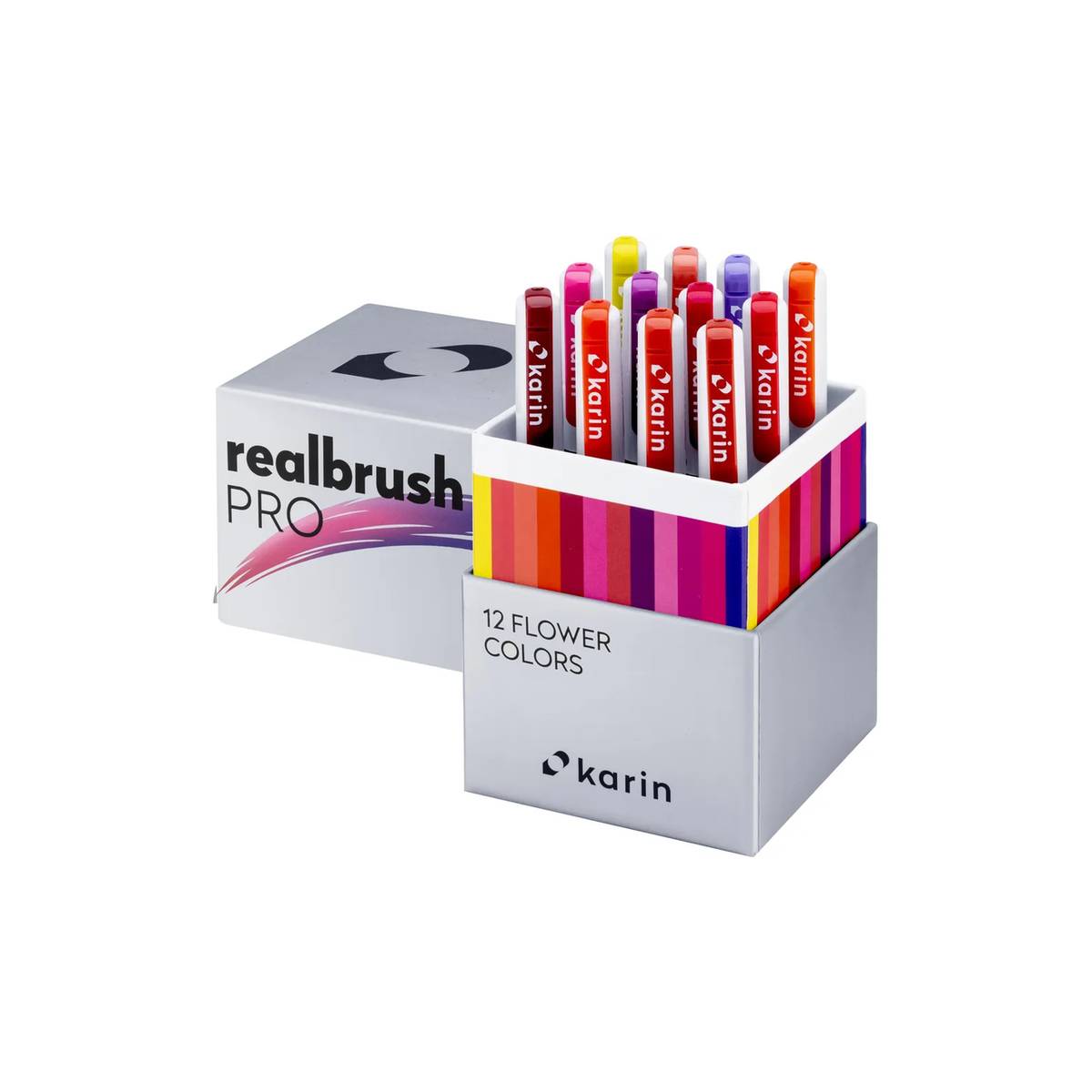 Real Brush PRO Marker Couleurs de Fleurs 12 pièces Set