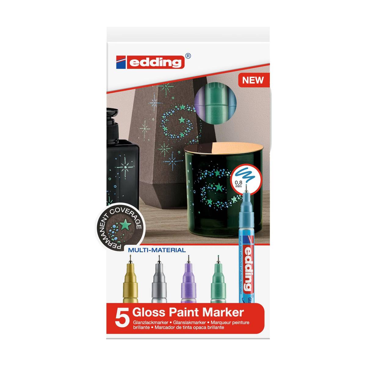 edding Glanzlackmarker Metallic 5-teilig kaufen | MeinStift