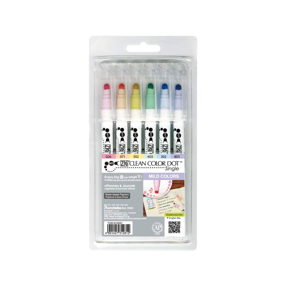 Kuretake Clean Color Dot Single Mild Colors kaufen | MeinStift