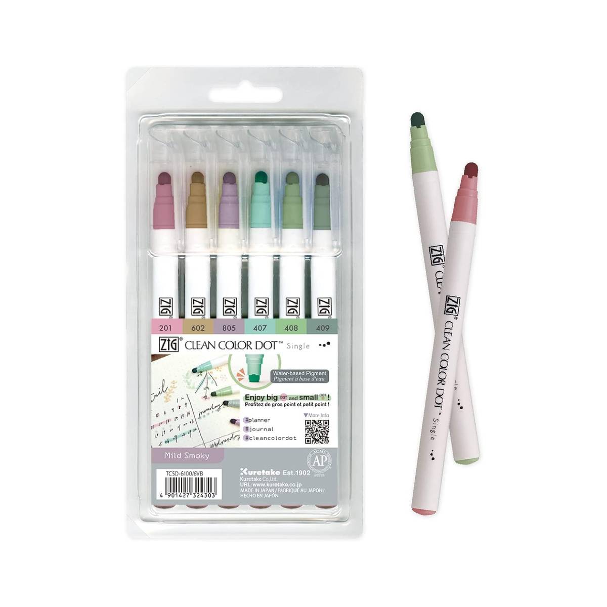 Kuretake Clean Color Dot Single Mild Smoky kaufen | MeinStift