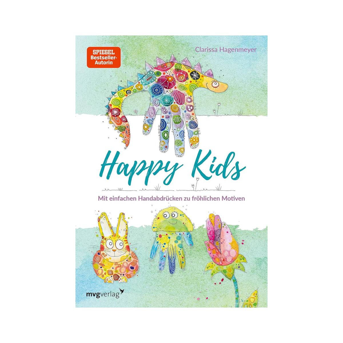 Happy Kids - avec de simples empreintes de main pour des motifs joyeux