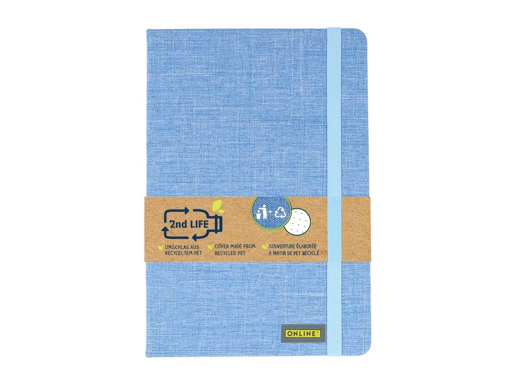 Bullet Journal durable 2nd Life A6, bleu