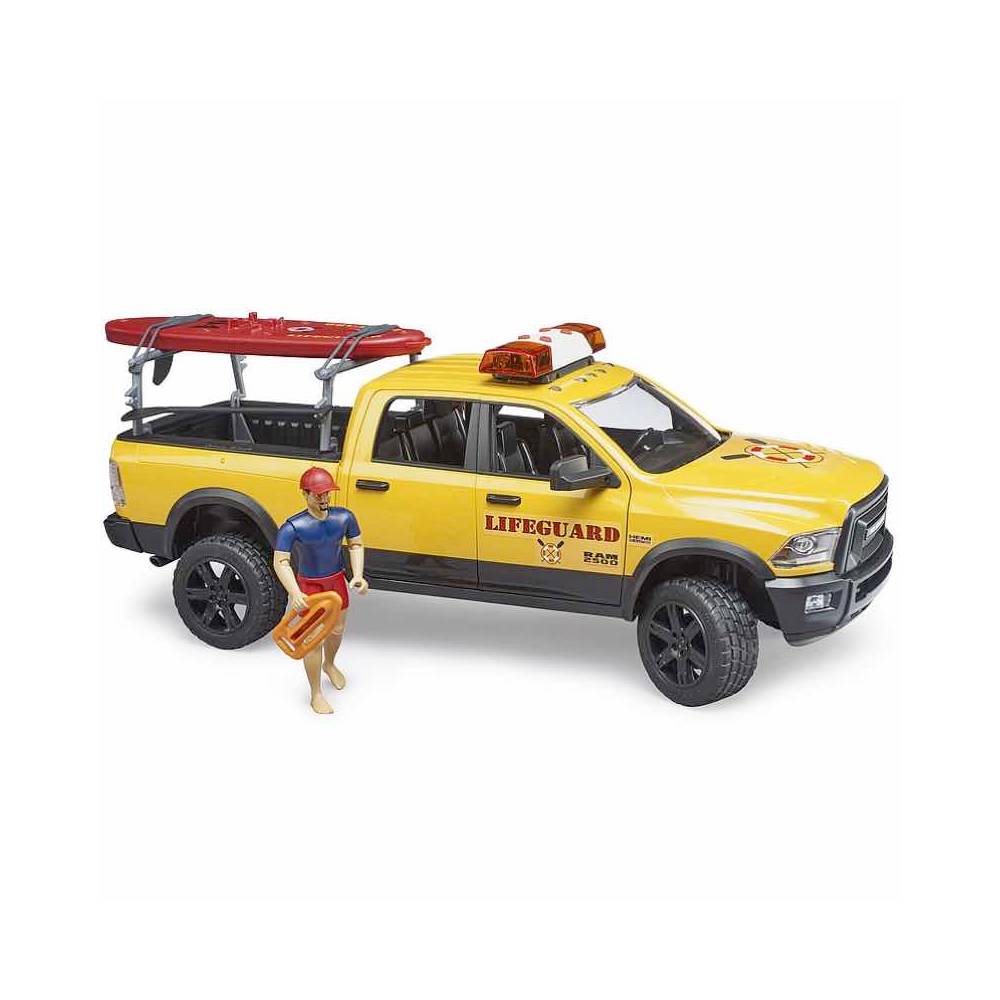 Bruder RAM 2500 Lifeguard Pickup Gelb inkl. Fahrer | MeinStift