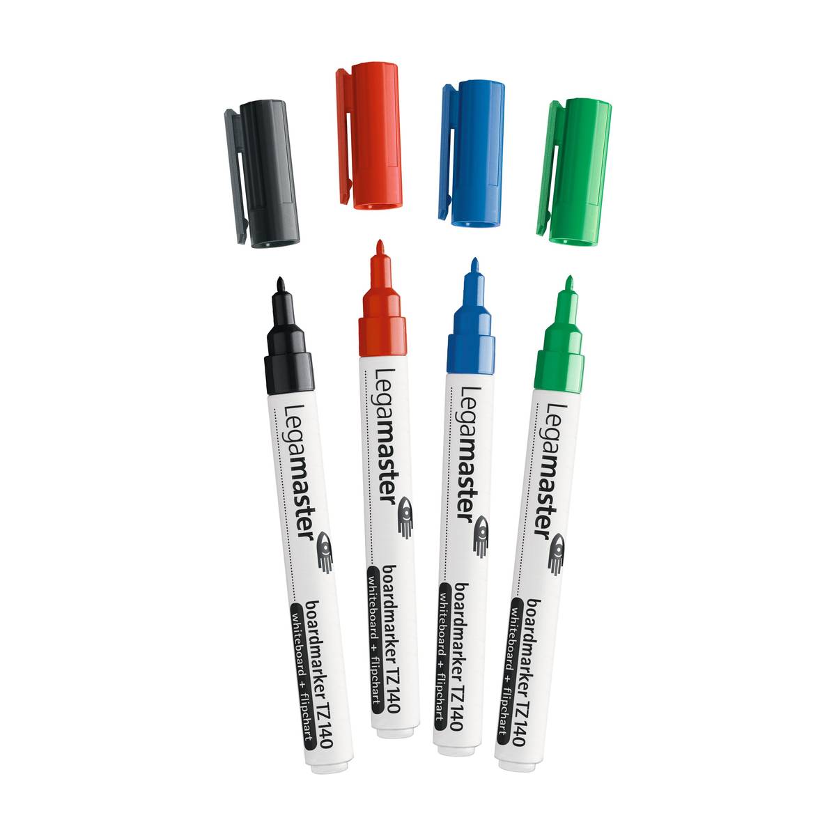 Legamaster - Marqueur blanc TZ140 étui de 4 avec pointe fine