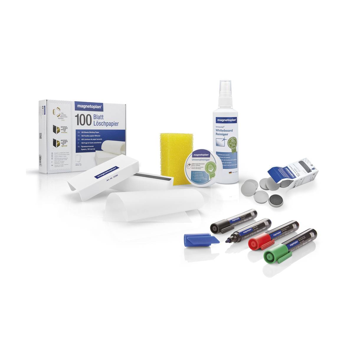 Ensemble d'accessoires grand pour tableaux blancs