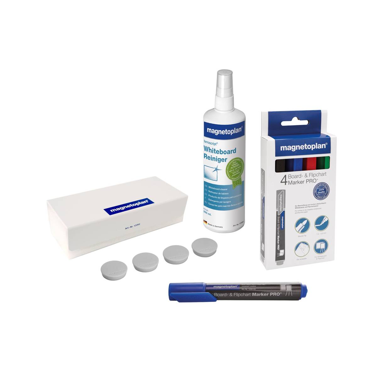 Magnetoplan - Ensemble d'accessoires mini pour tableaux blancs