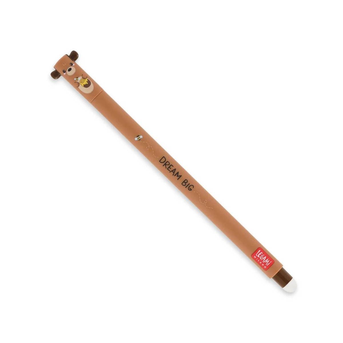 Teddy Bär Gelstift radierbar rote Tinte