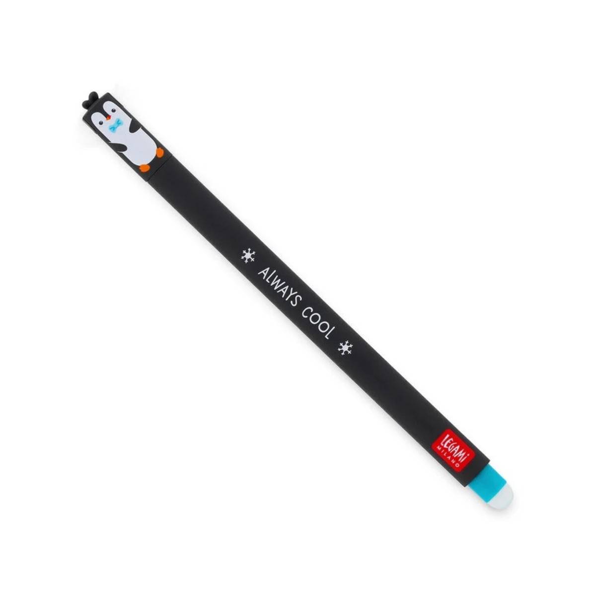 Stylo gel penguin effaçable en encre turquoise
