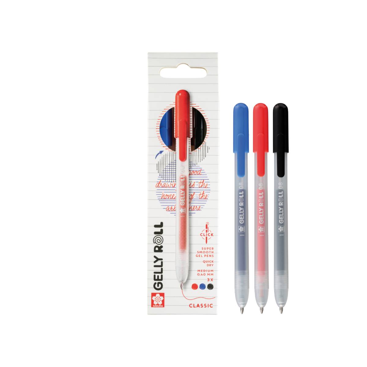 Sakura Gelly Roll Classic 3er Set Basic Druckmechanik | MeinStift