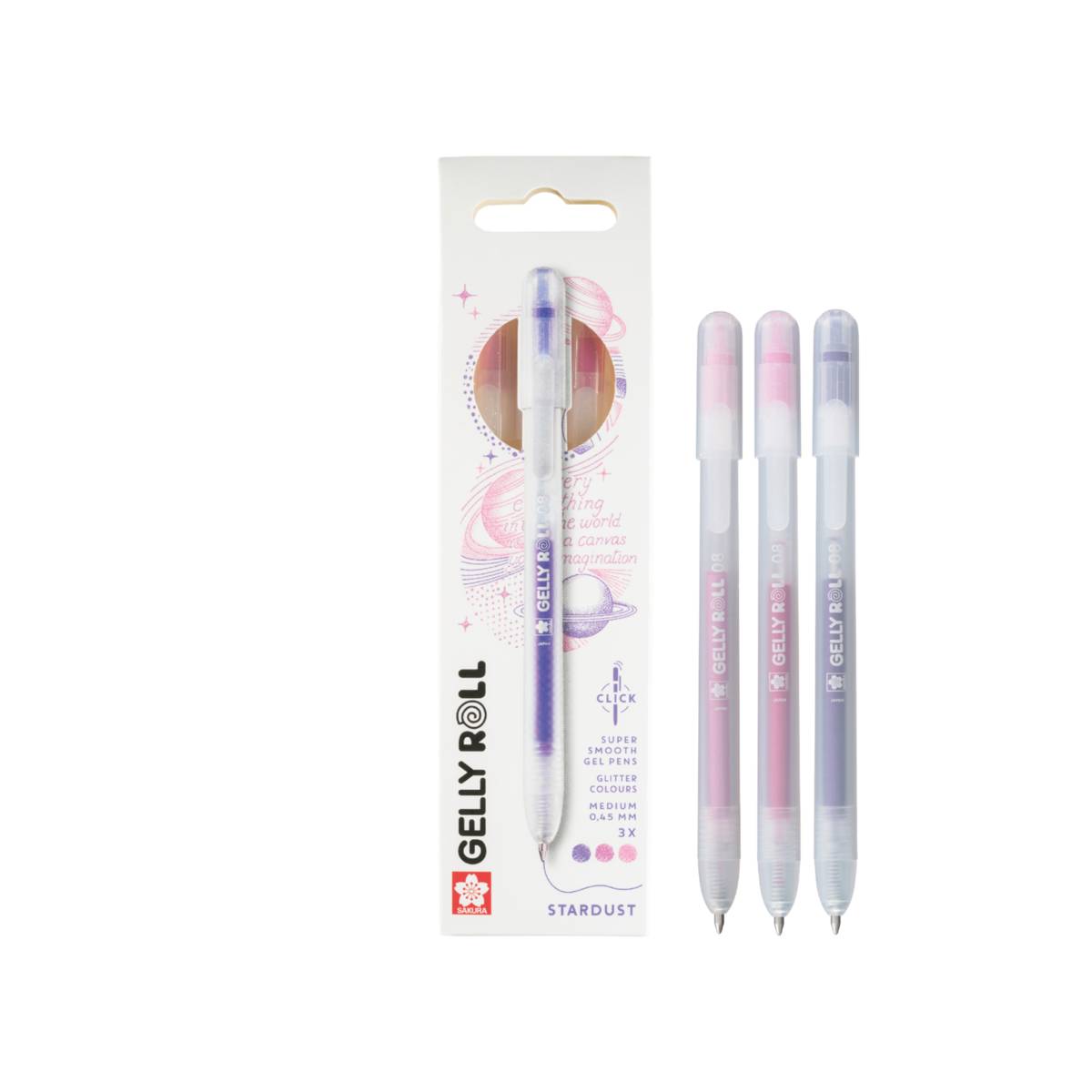 Sakura Gelly Roll SWEETS Stifte – 3er Set, Glitzer-Gelstifte Für Besondere Effekte