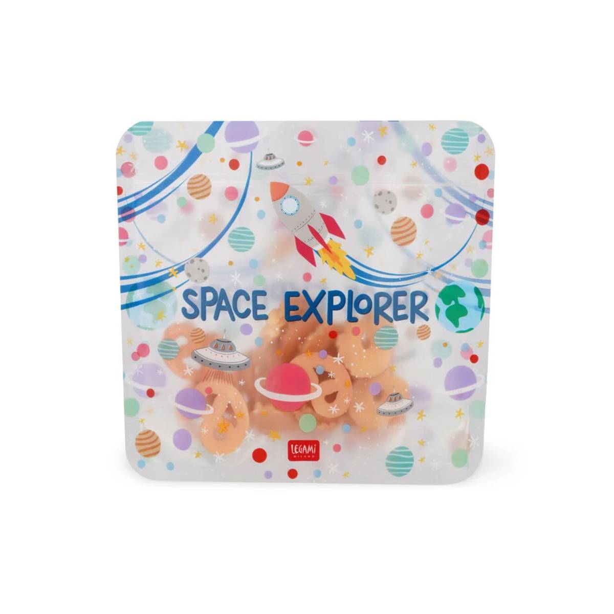 Legami - Lebensmittelbeutel Space 3er Set wiederverschliessbar