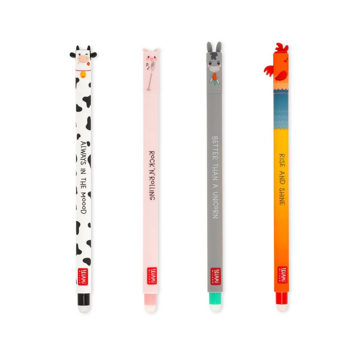 Legami - Farm Gelstift radierbar 4er Set