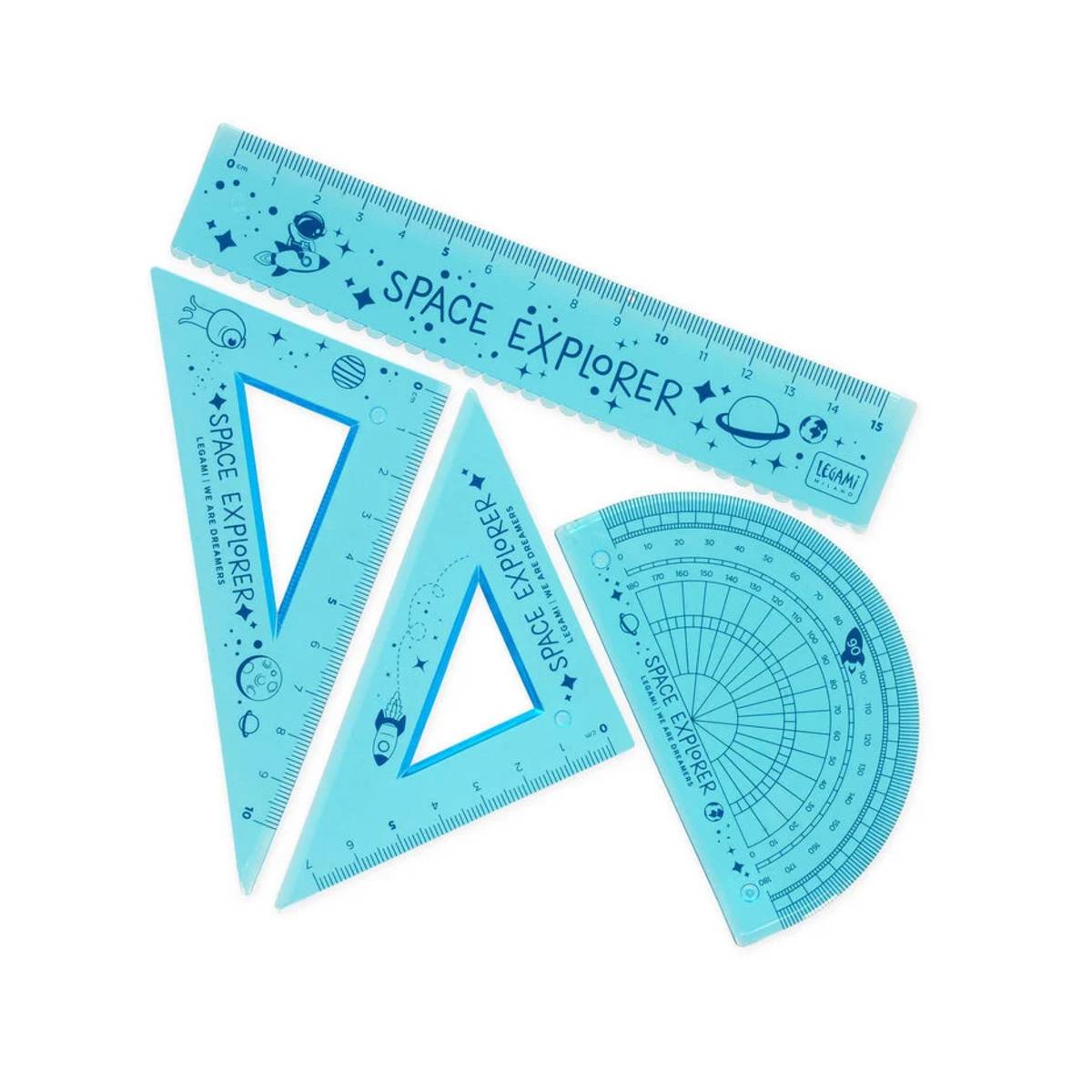 Legami Geometrieset You Rule Space blau 4er Set | MeinStift