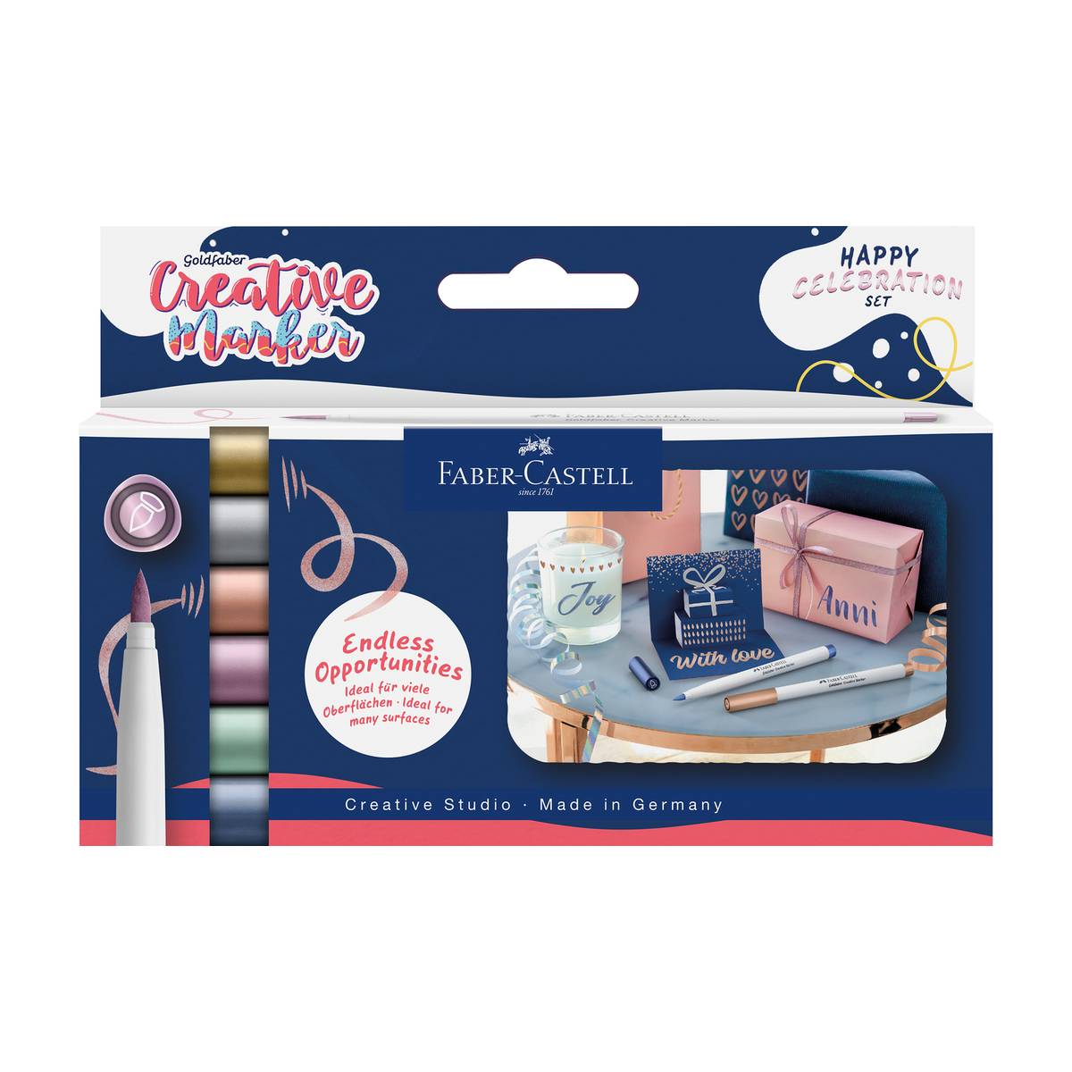 Faber-Castell - Goldfaber Creative Marker Celebration Brush 6er Set