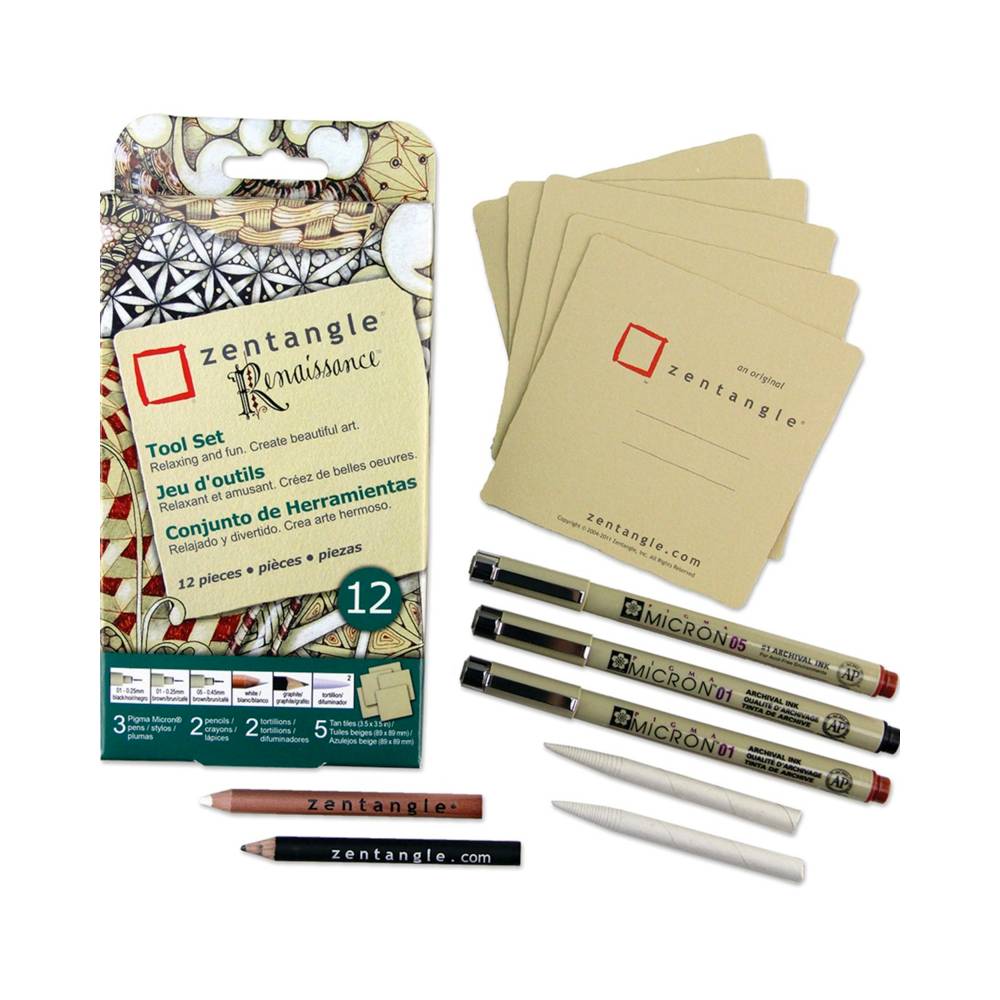 Sakura Zentangle Renaissance Starterpaket 12-Teilig | MeinStift