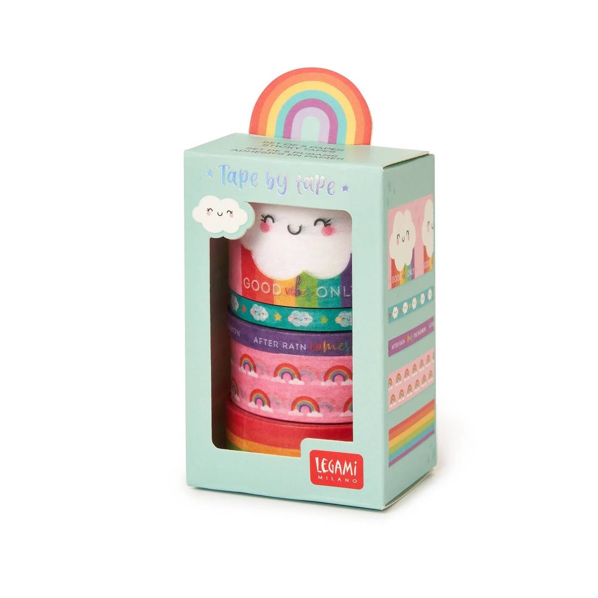 Legami - Rubans Adhésifs En Papier Rainbow Lot De 5