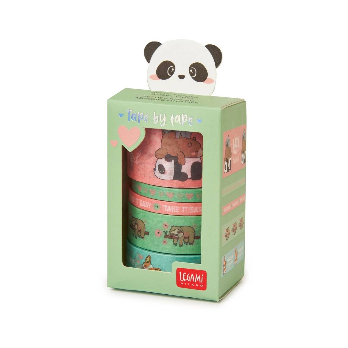 Rubans Adhésifs En Papier Animaux Mignons Lot De 5