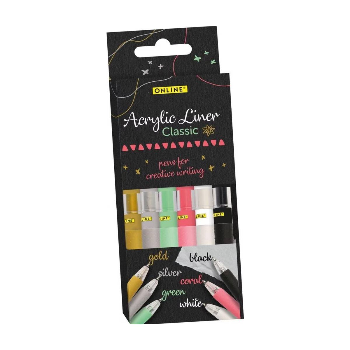 Acryl Marker Classic Set 6-teilig