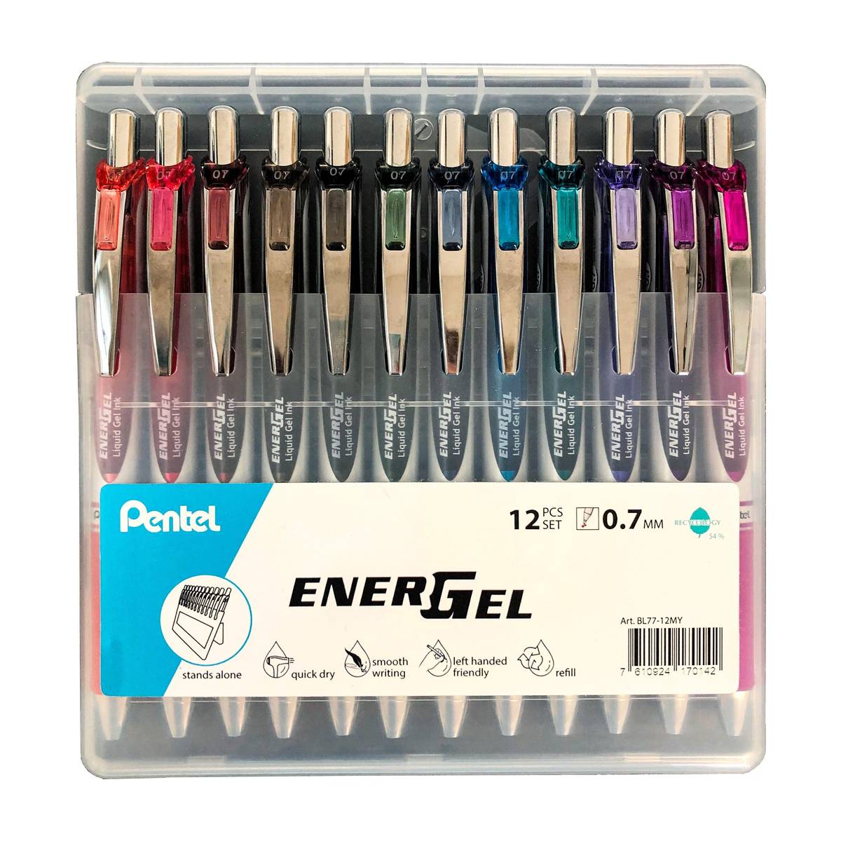 Rollerball EnerGel 0.7mm Mystic Set 12er