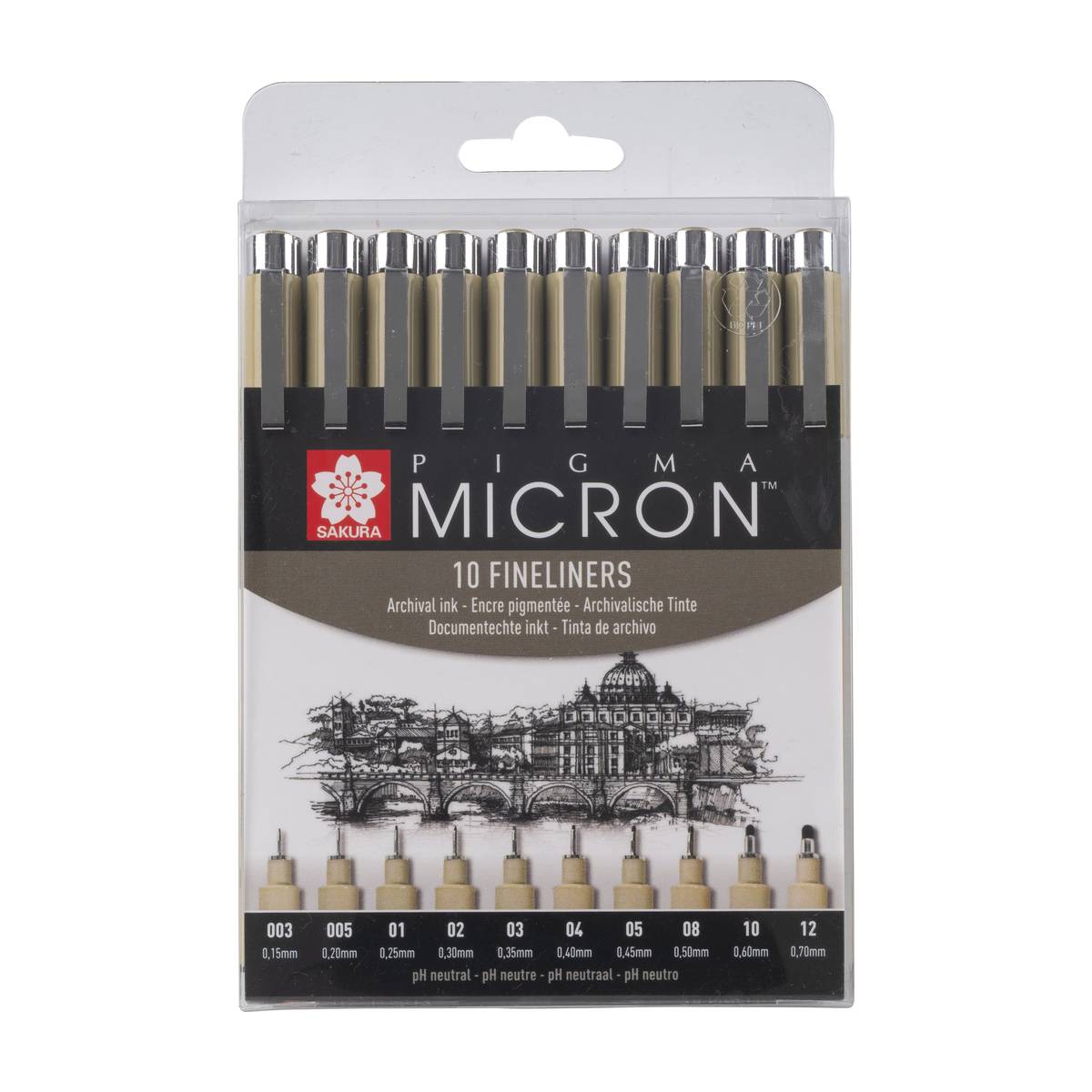 Sakura - Pigma Micron Fineliner-Set 10er Set