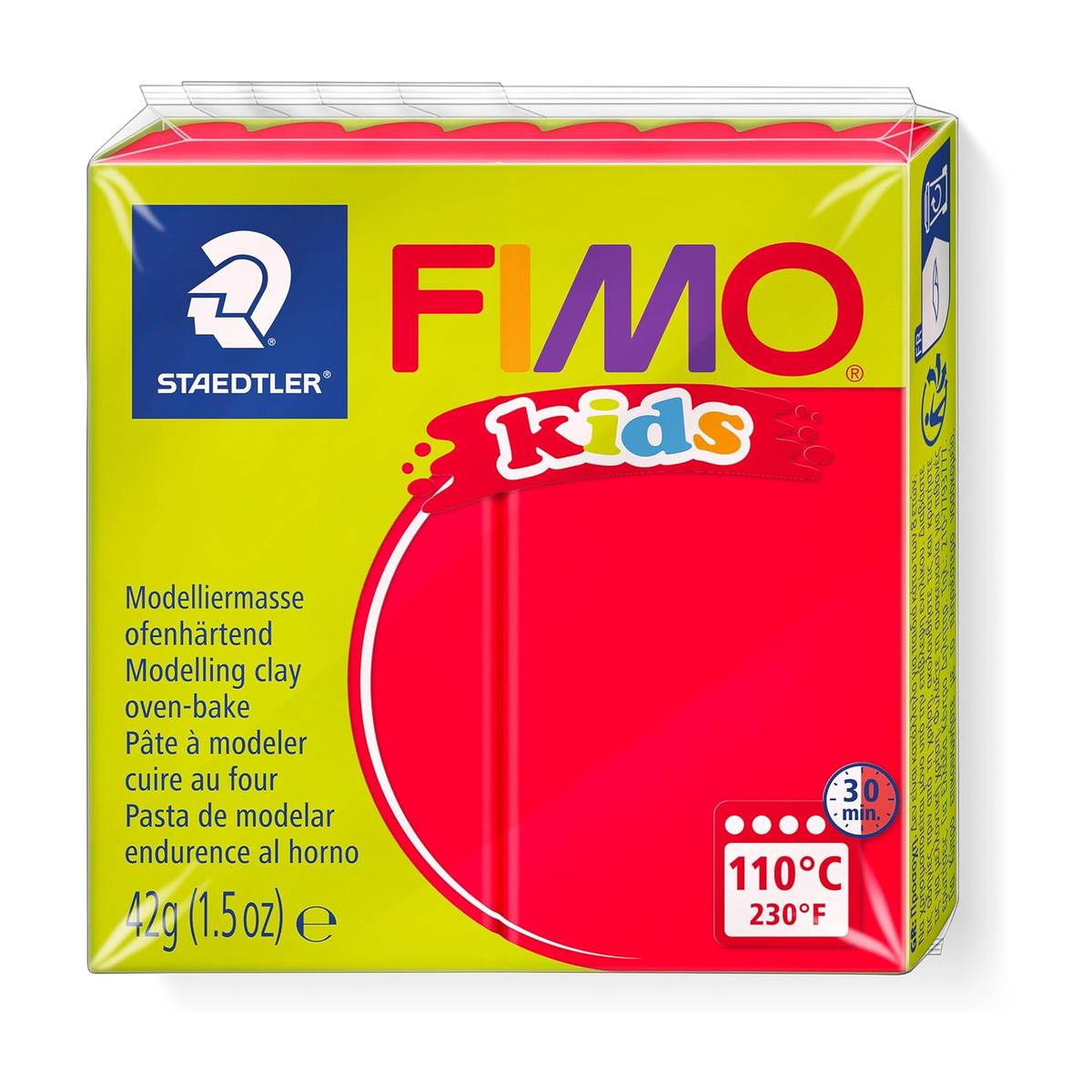 FIMO kids Modelliermasse rot 42g
