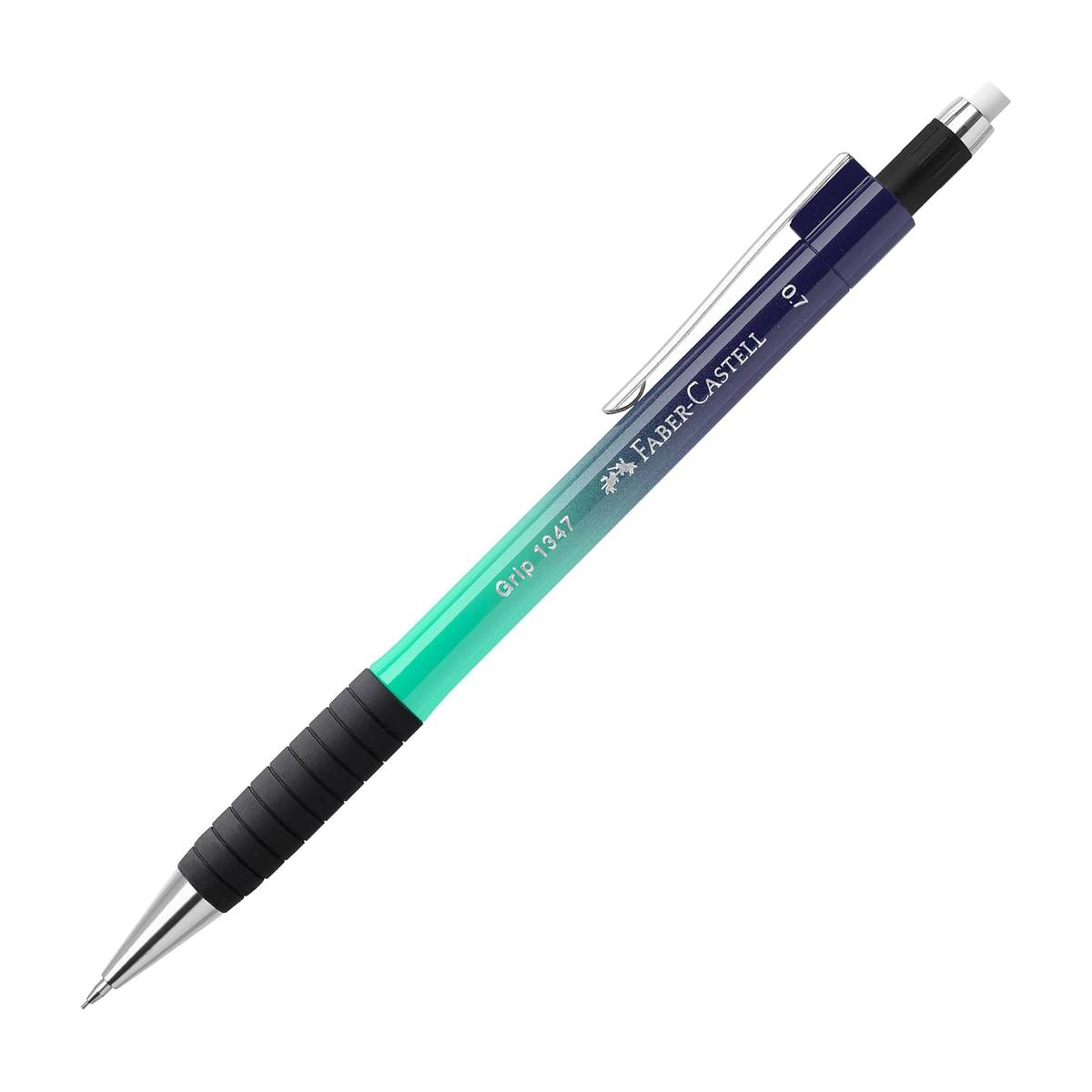 Faber-Castell GRIP 1347 Druckbleistift 0.7mm Buzzing Blue – Ergonomisch, nachfüllbar & präzise für Schule, Büro & Skizzen