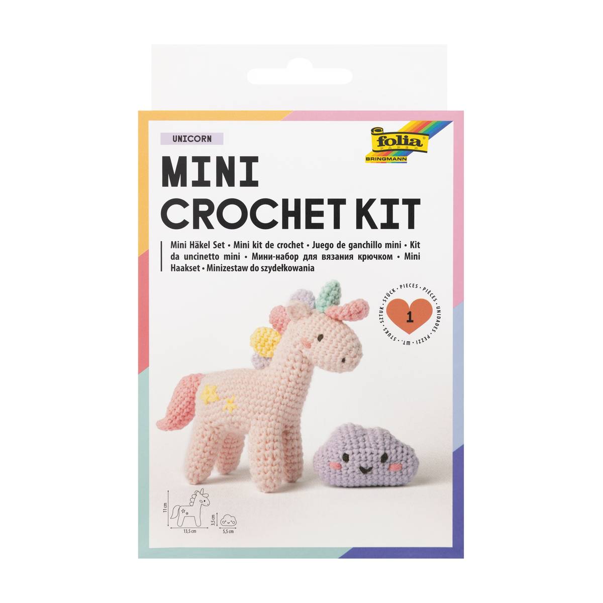 Mini Häkelset Einhorn