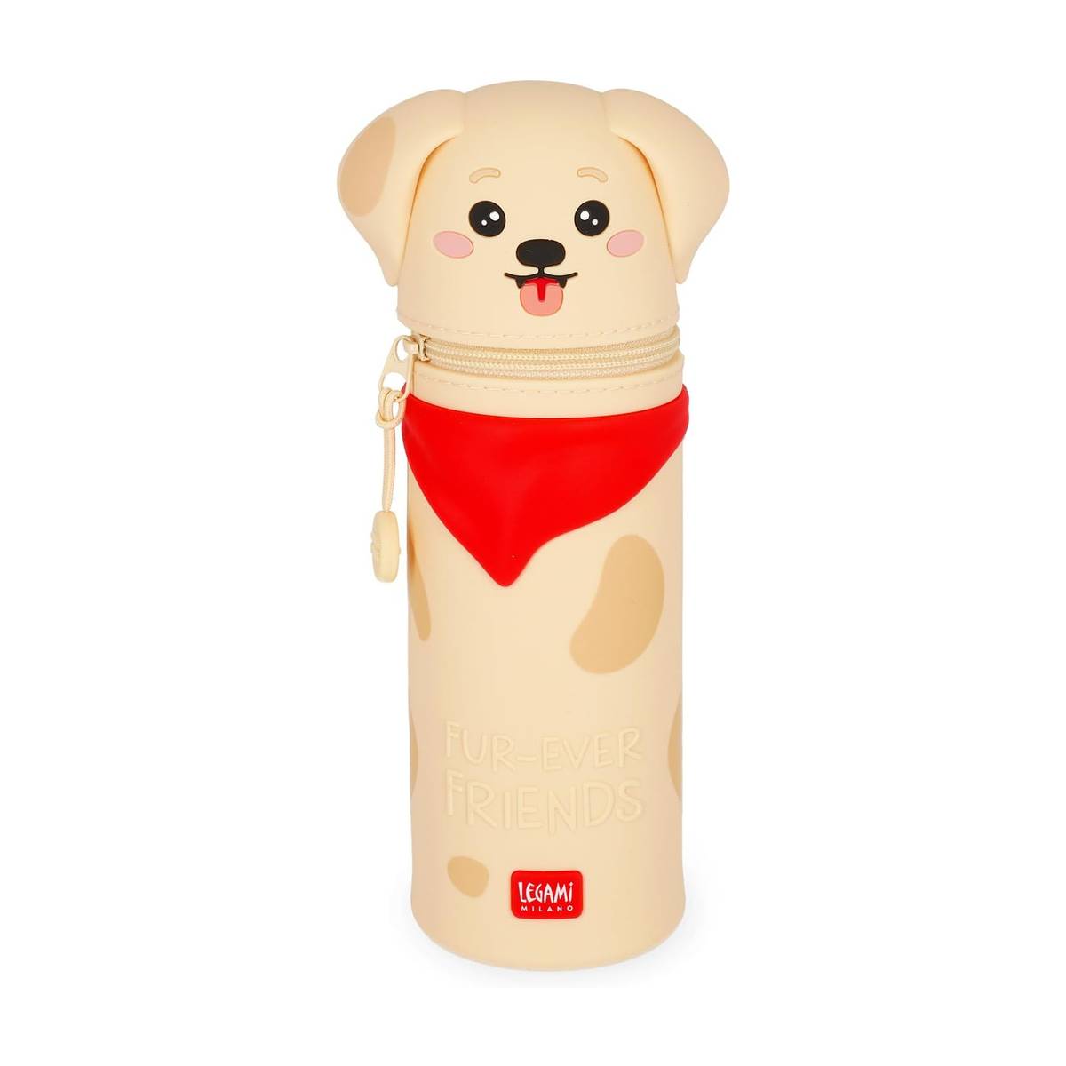 Stiftetui (Stifttasche) rund Hund Gold