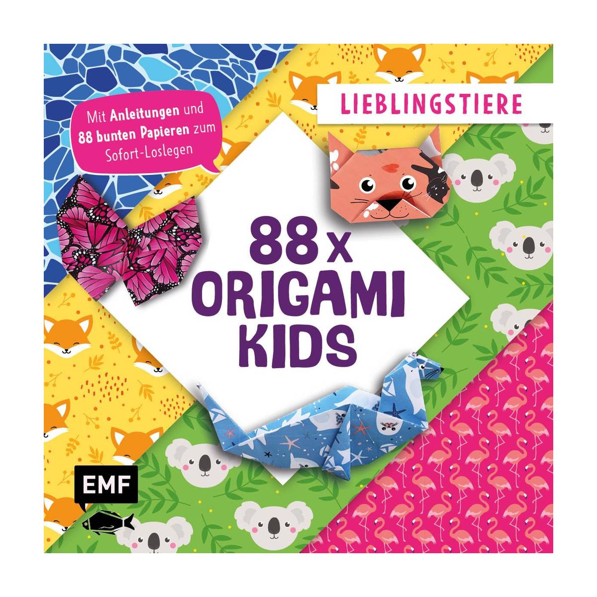 88 x Origami Kids Lieblingstiere
