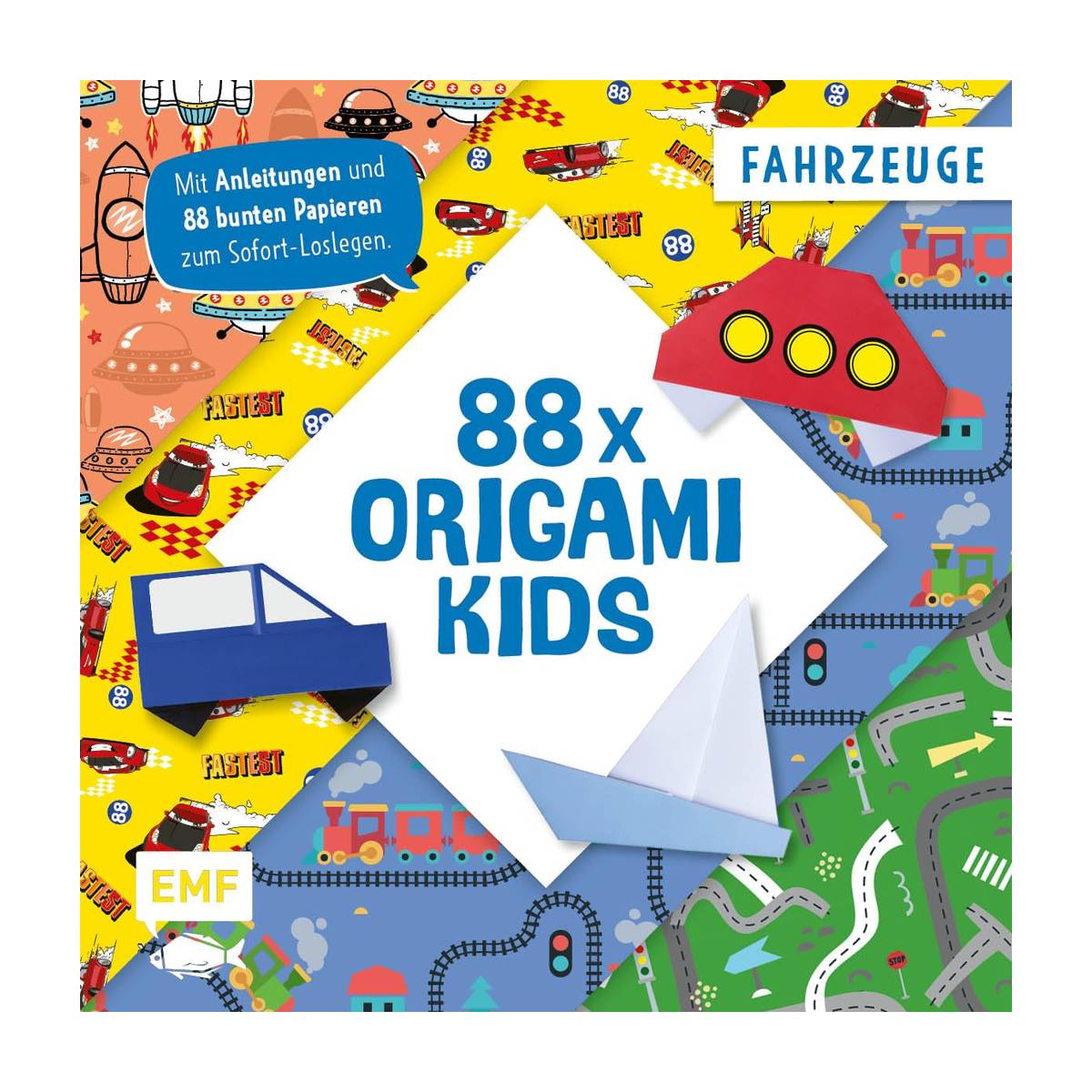 EMF - 88 x Origami Kids Fahrzeuge