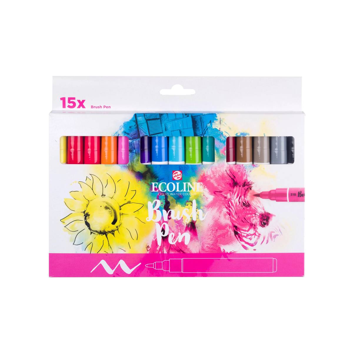 ECOLINE Brushpen - 15 Farben