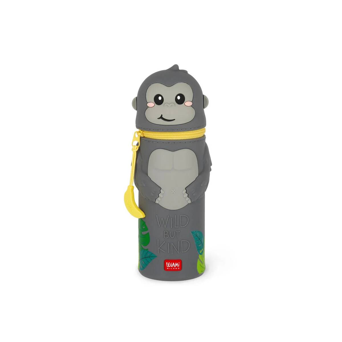 Stiftetui (Stifttasche) rund Gorilla