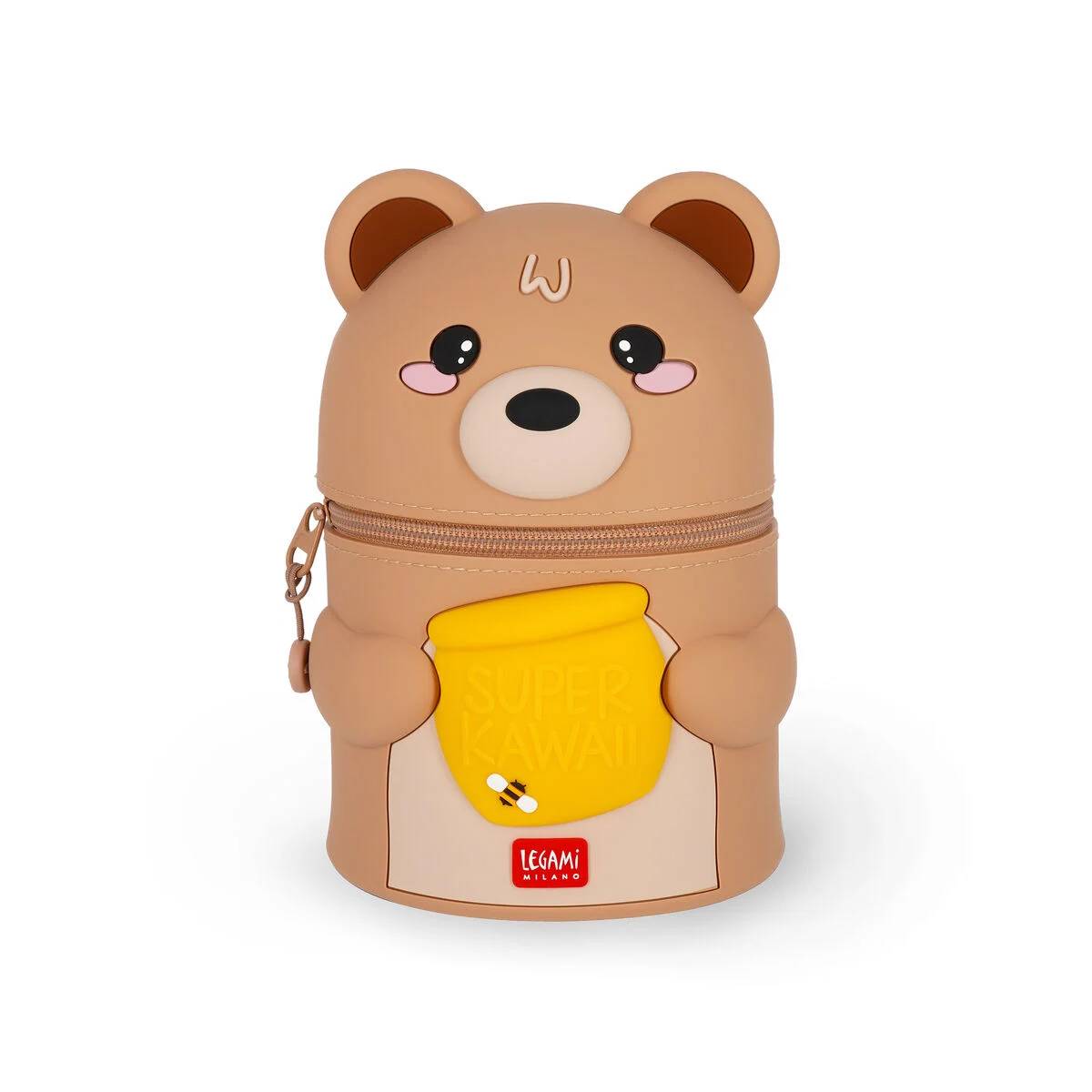 Legami - Tischstiftehalter (Stiftständer) rund Teddybär - Super Kawaii 