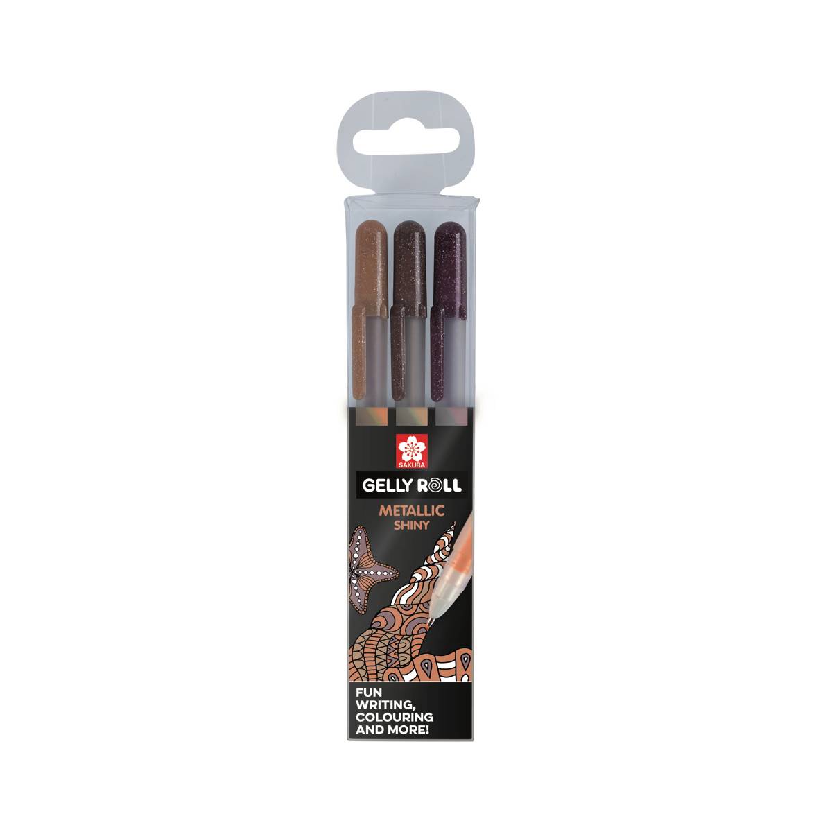 Gelly Roll Metallic Shiny 3 Glitzerfarben Natur