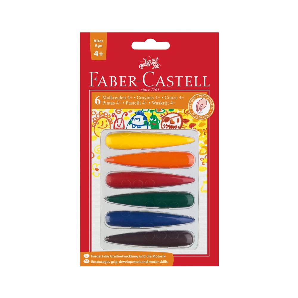 Faber-Castell Malkreide Vorschule Finger 6er Set bunt | MeinStift