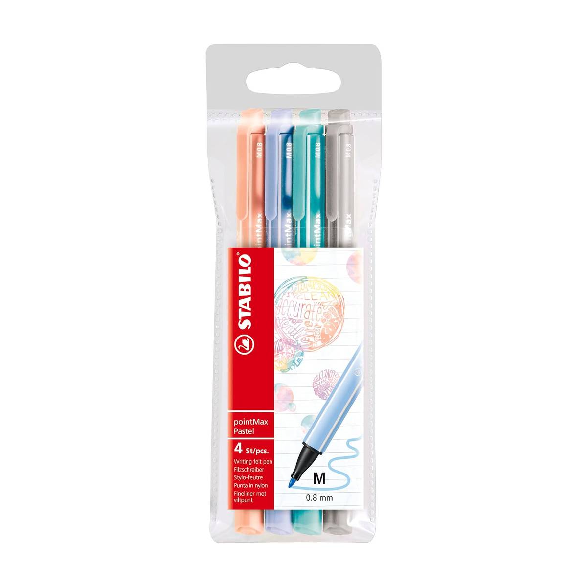 PointMax Filzschreiber Pastel 4er Set 
